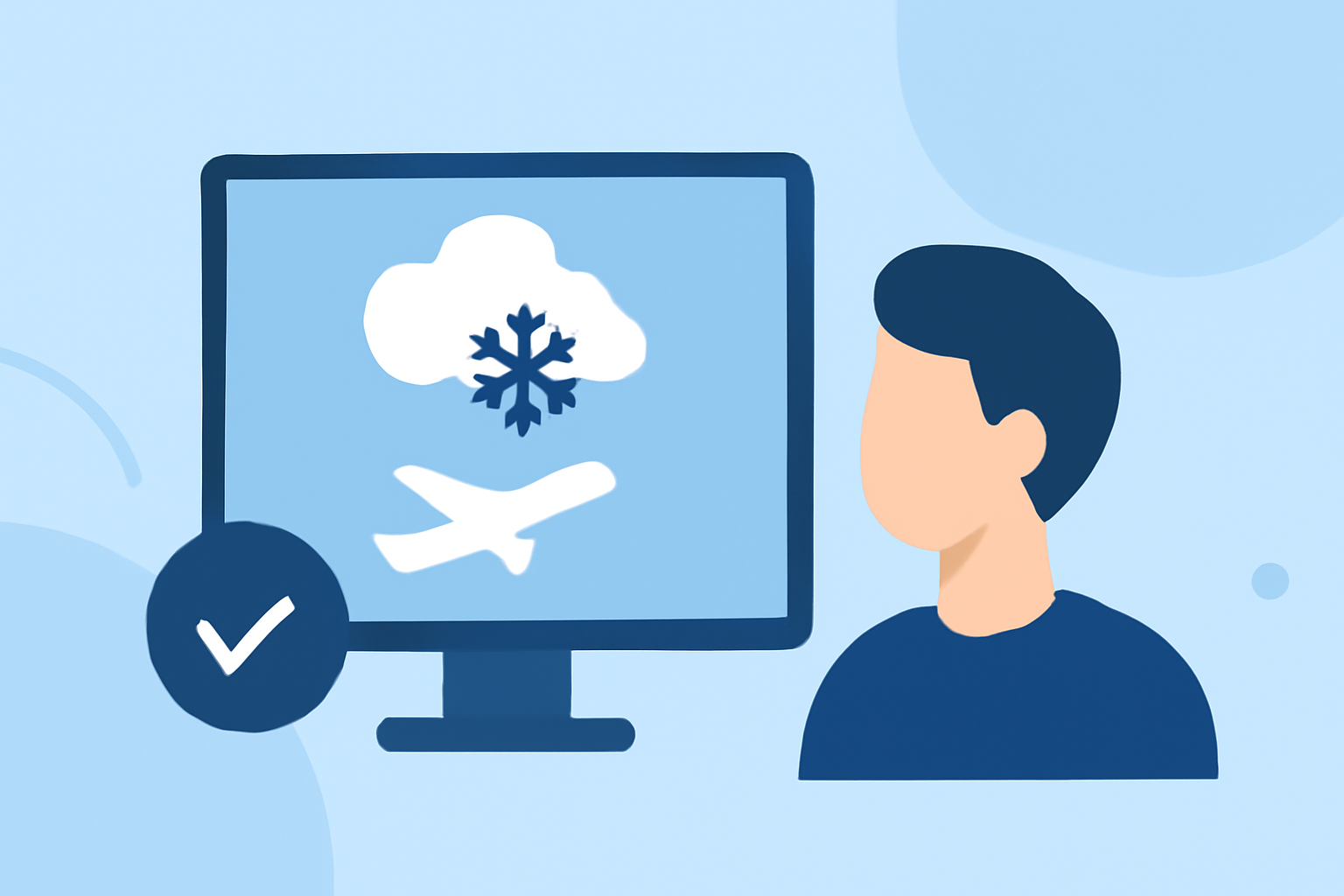 Easy Tracking Winter Weather Before a Flight for First-Time Flyers