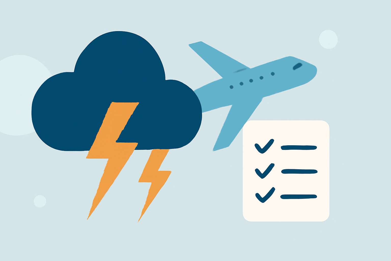 Thunderstorms Near the Airport: A Checklist for Cautious Flyers