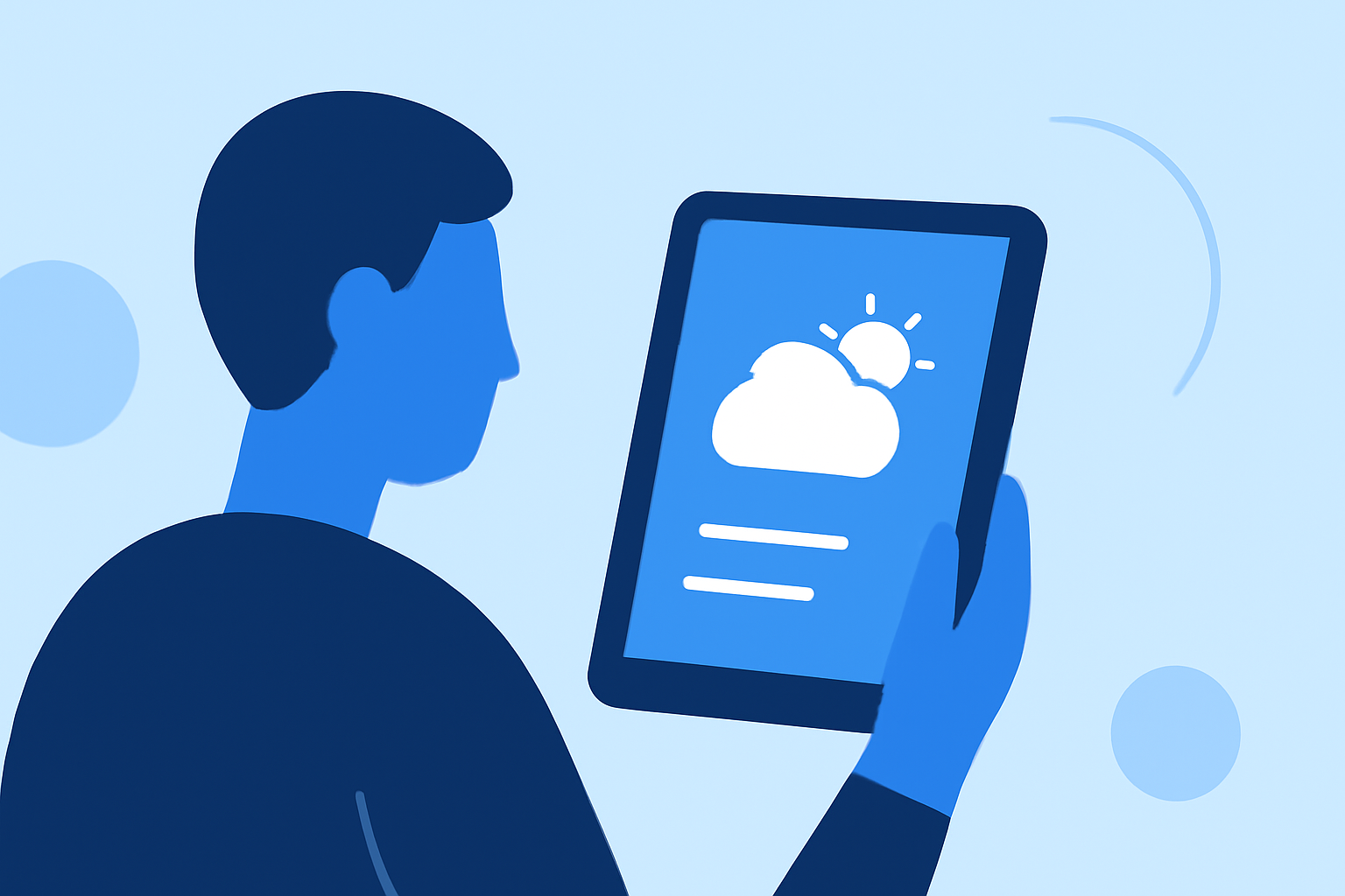 Quick Weather Updates for Train Travelers on iPad