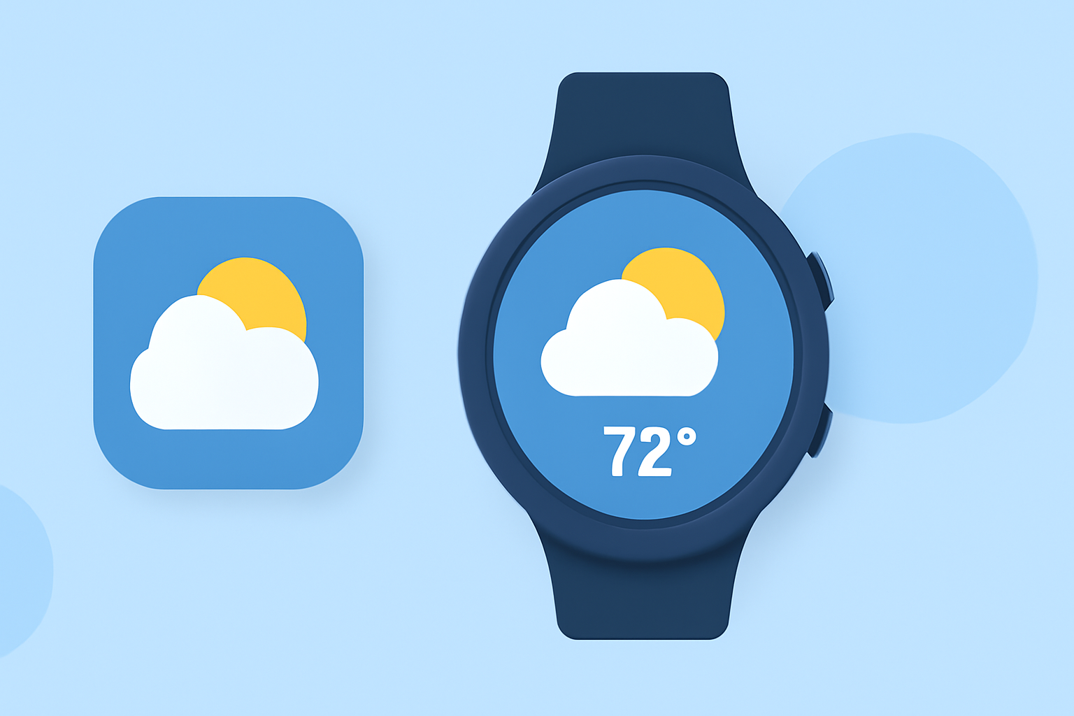 Interactive Weather Widgets Examples on Wear OS