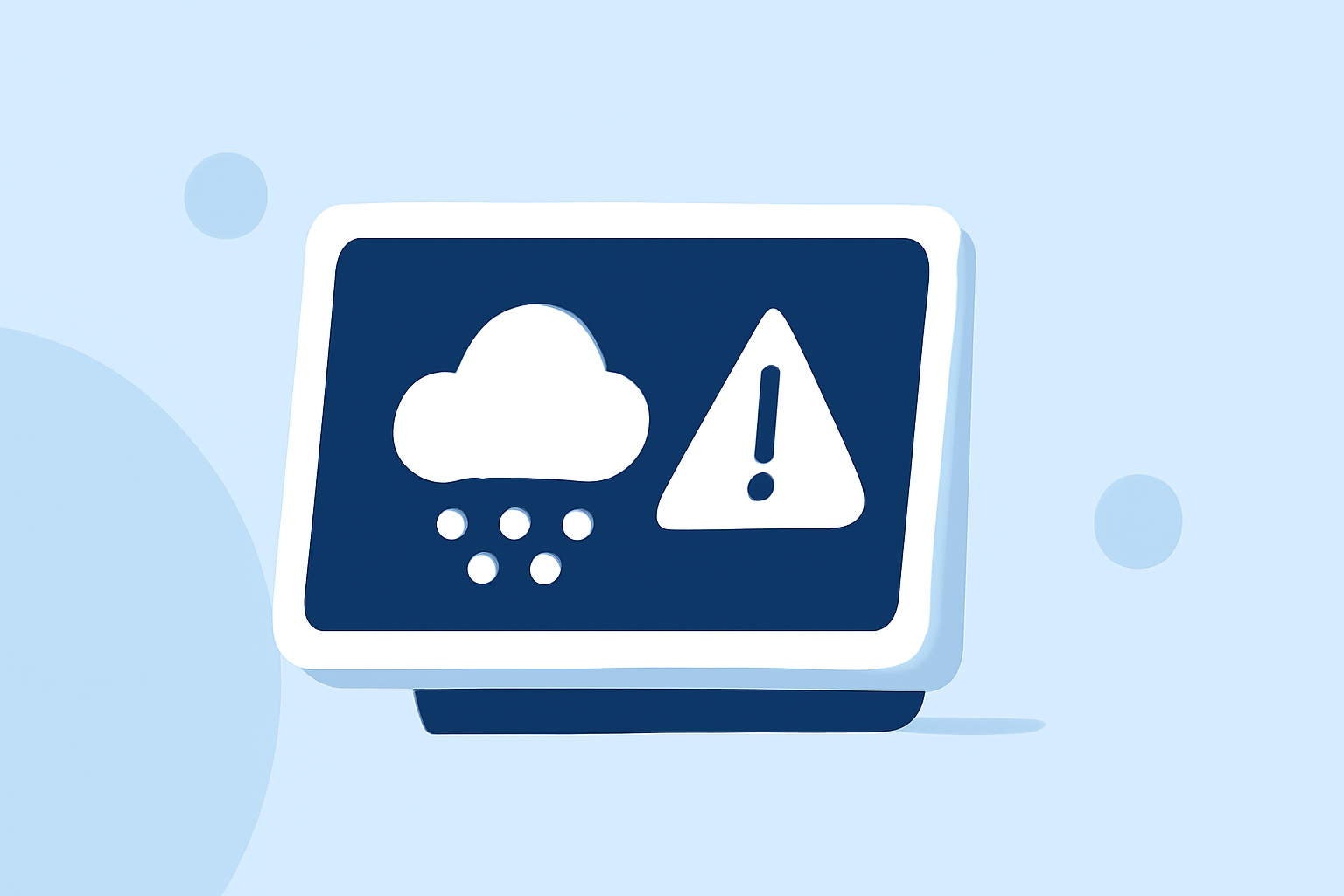 Blizzard Alerts Basics on a Smart Display