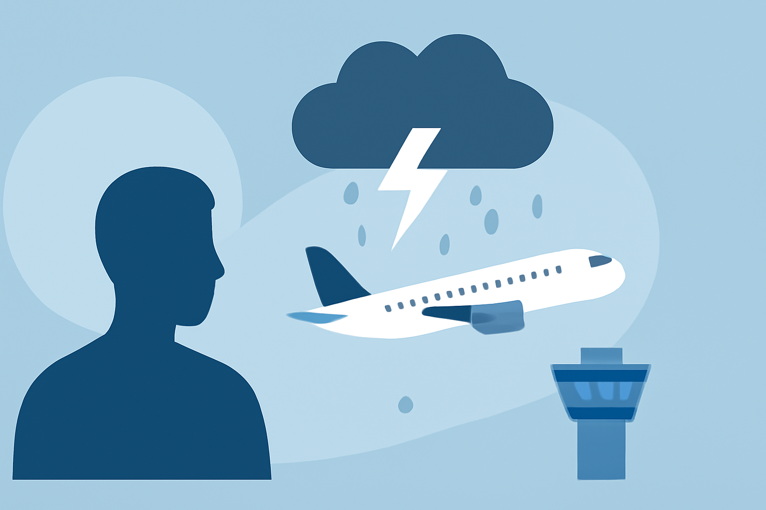 Navigating Thunderstorms Near Airports for Long-Haul Flights