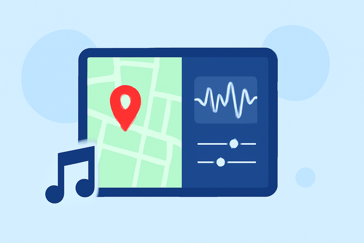 Map Overlay with Music Edits Workflow on iPad