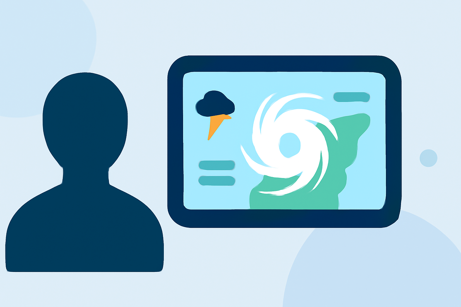 An Introduction to Tropical Storm Basics on a Smart Display