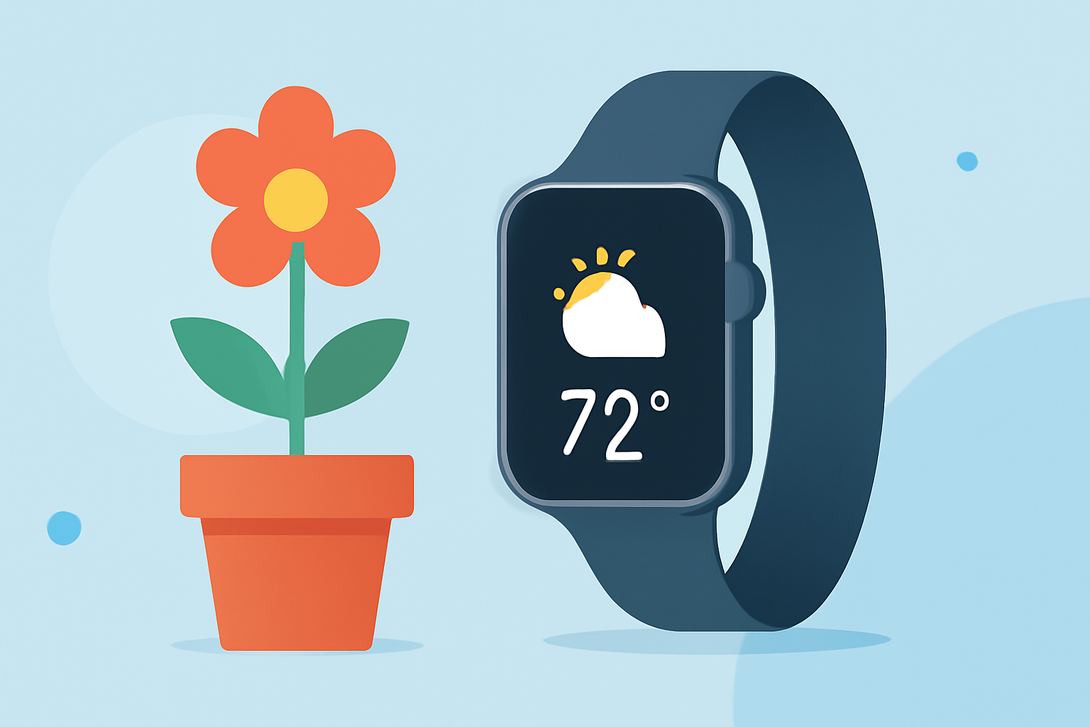 Optimizing Flower Growth with Apple Watch Weather Apps