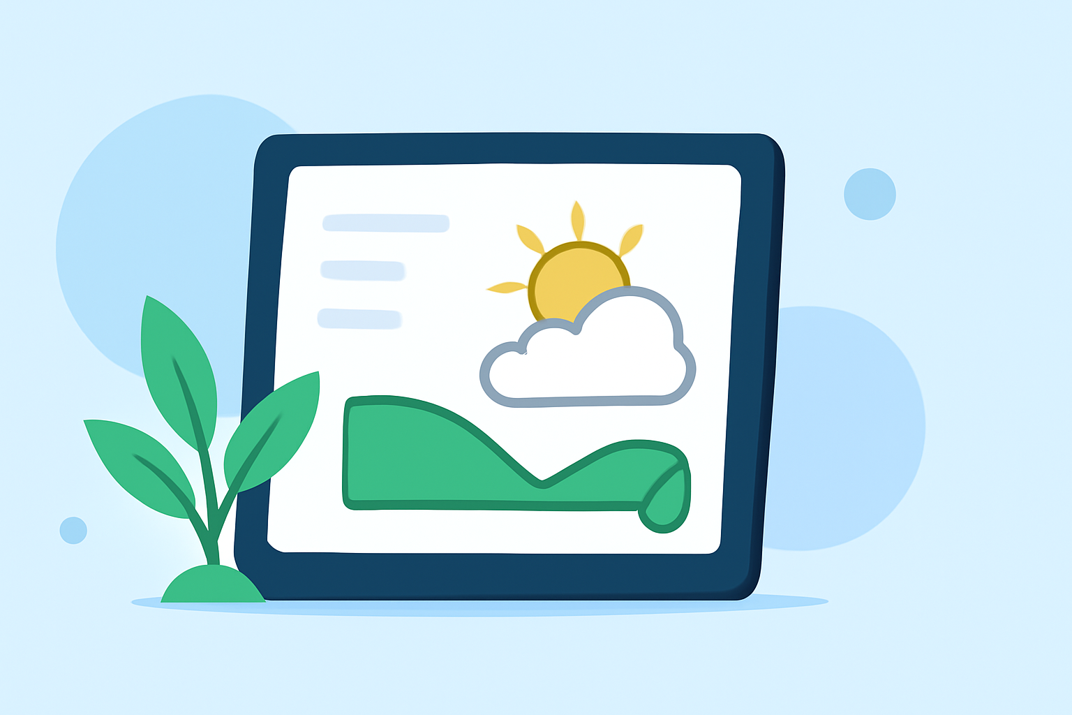 Pro Spring Weather Outlook on a Tablet