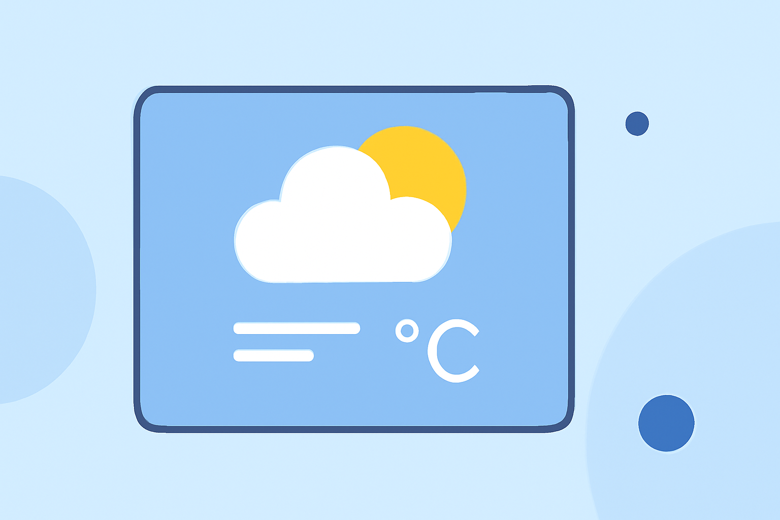 Weather Widget Basics Cheat Sheet