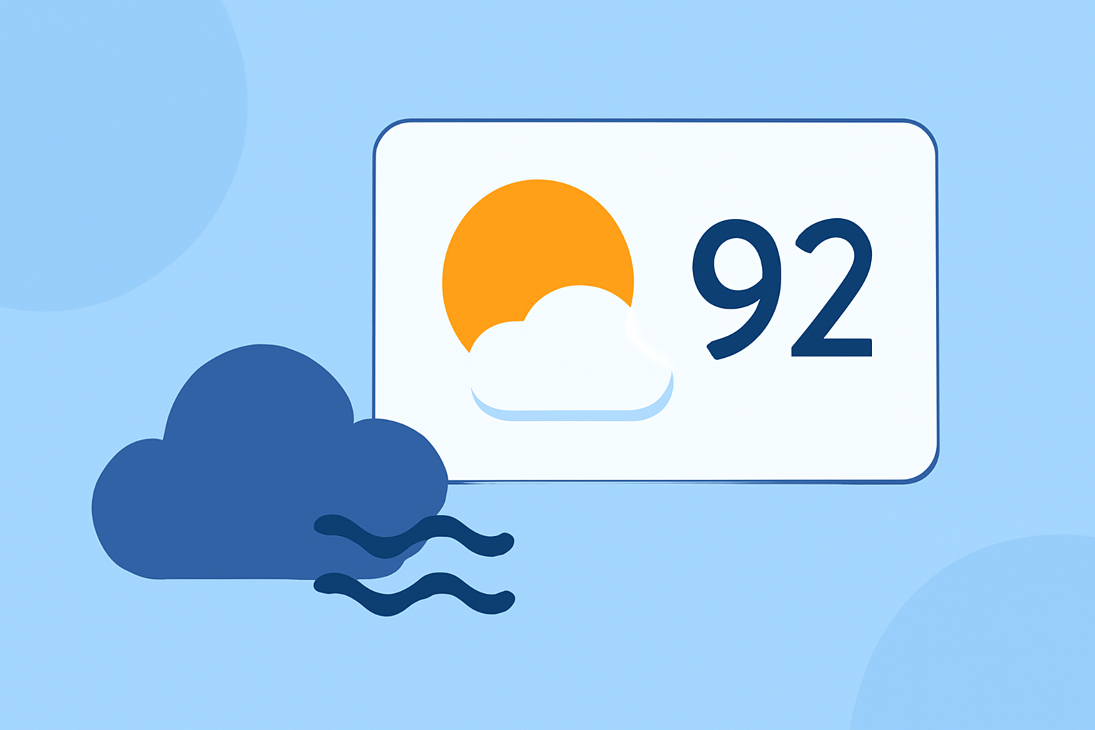 Quick Glanceable Weather Widgets During Heat Waves