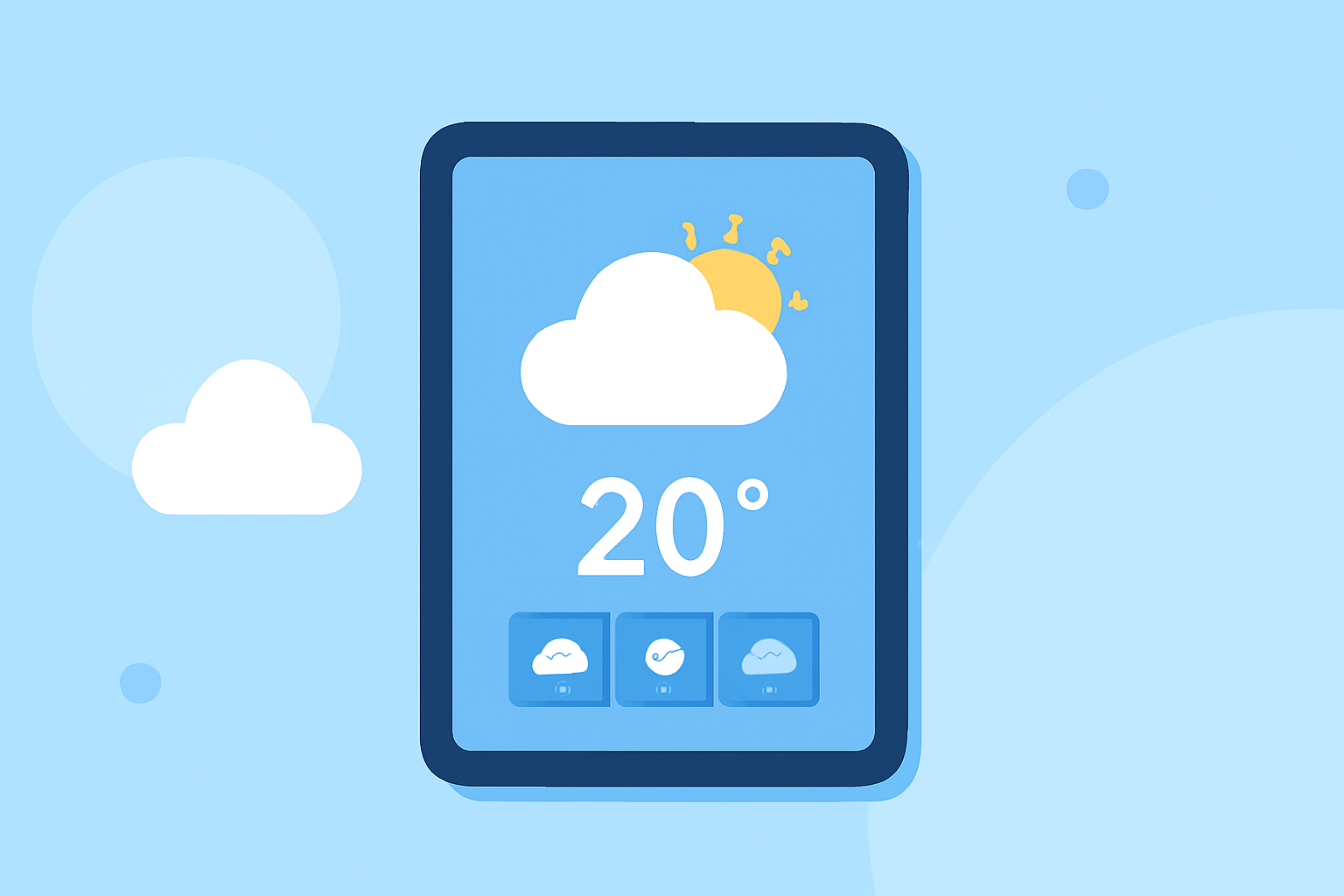 An Introduction to Weather Lock Screen Widgets on a Tablet