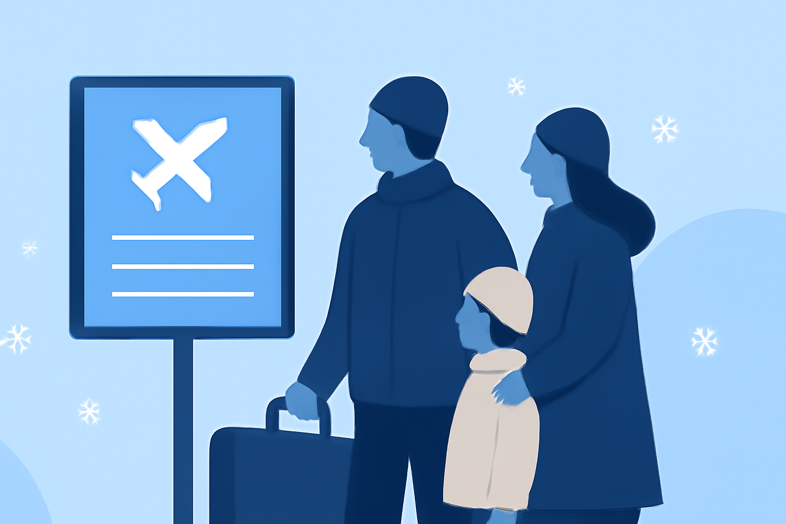 Snow at Your Departure Airport: A Family's Guide to Navigating Winter Travel Disruptions