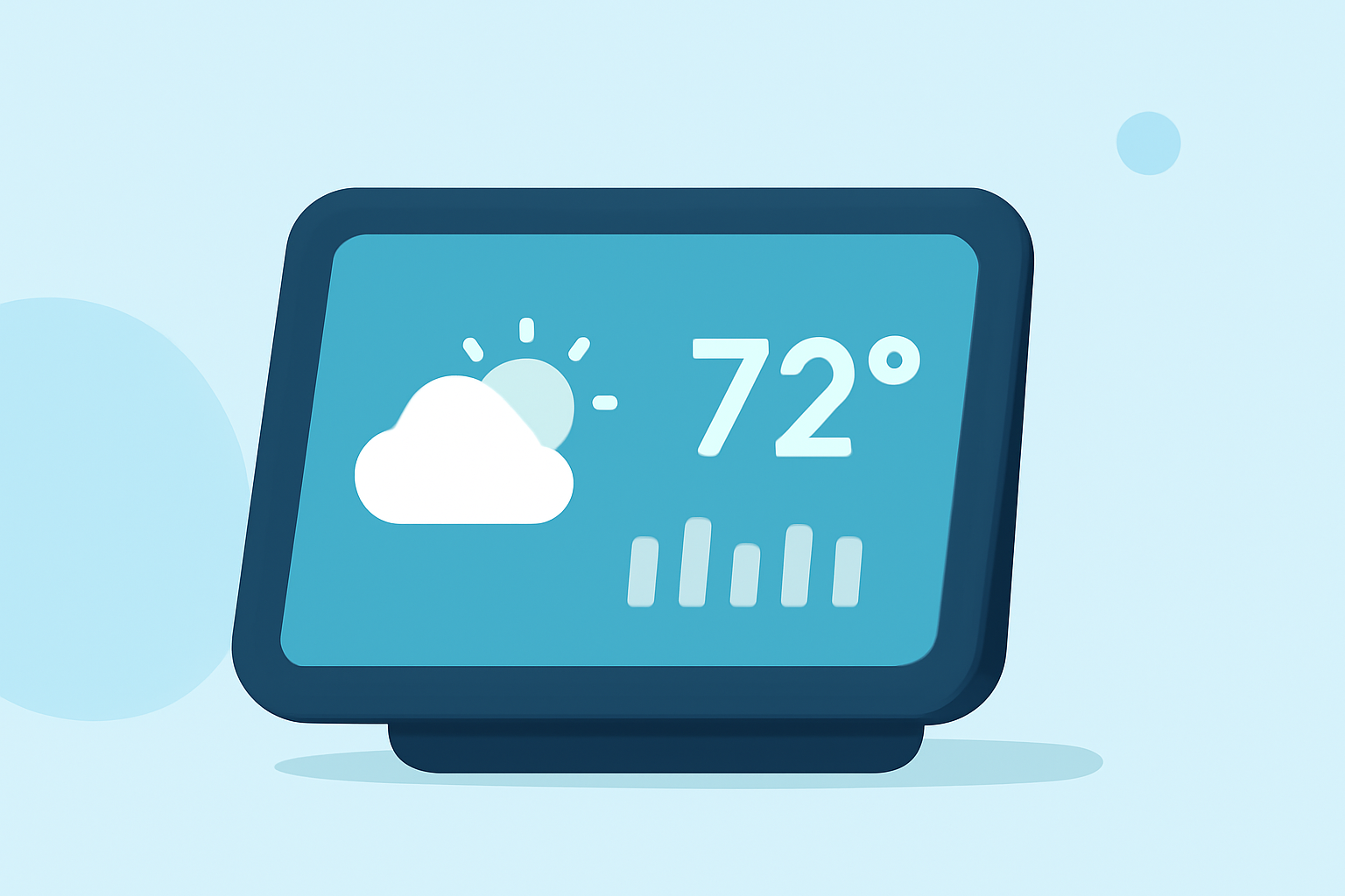 Pro Medium Weather Widgets on a Smart Display