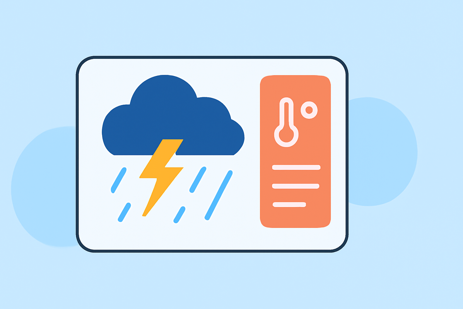 Weather Widget Customization Examples During Severe Weather