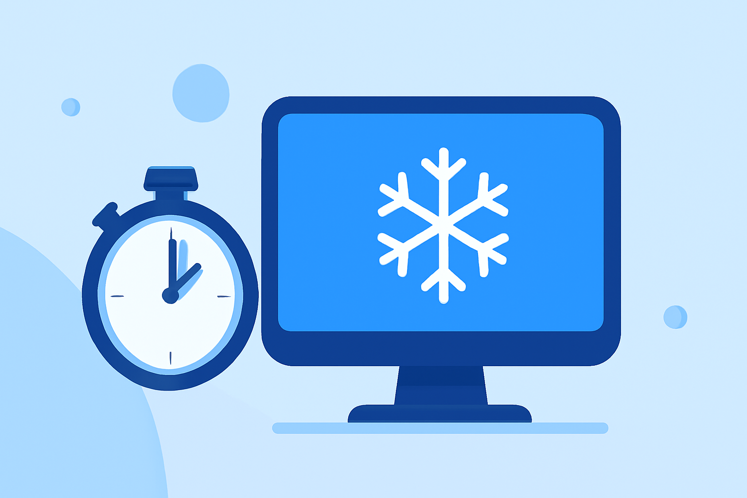 Creating a Snowfall Effect with a Stop Timer in Scratch