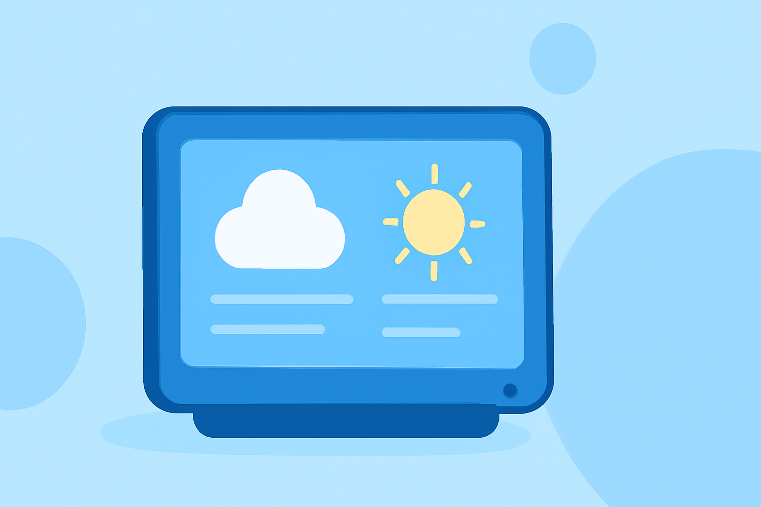 Weather Widgets Cheat Sheet for Smart Displays