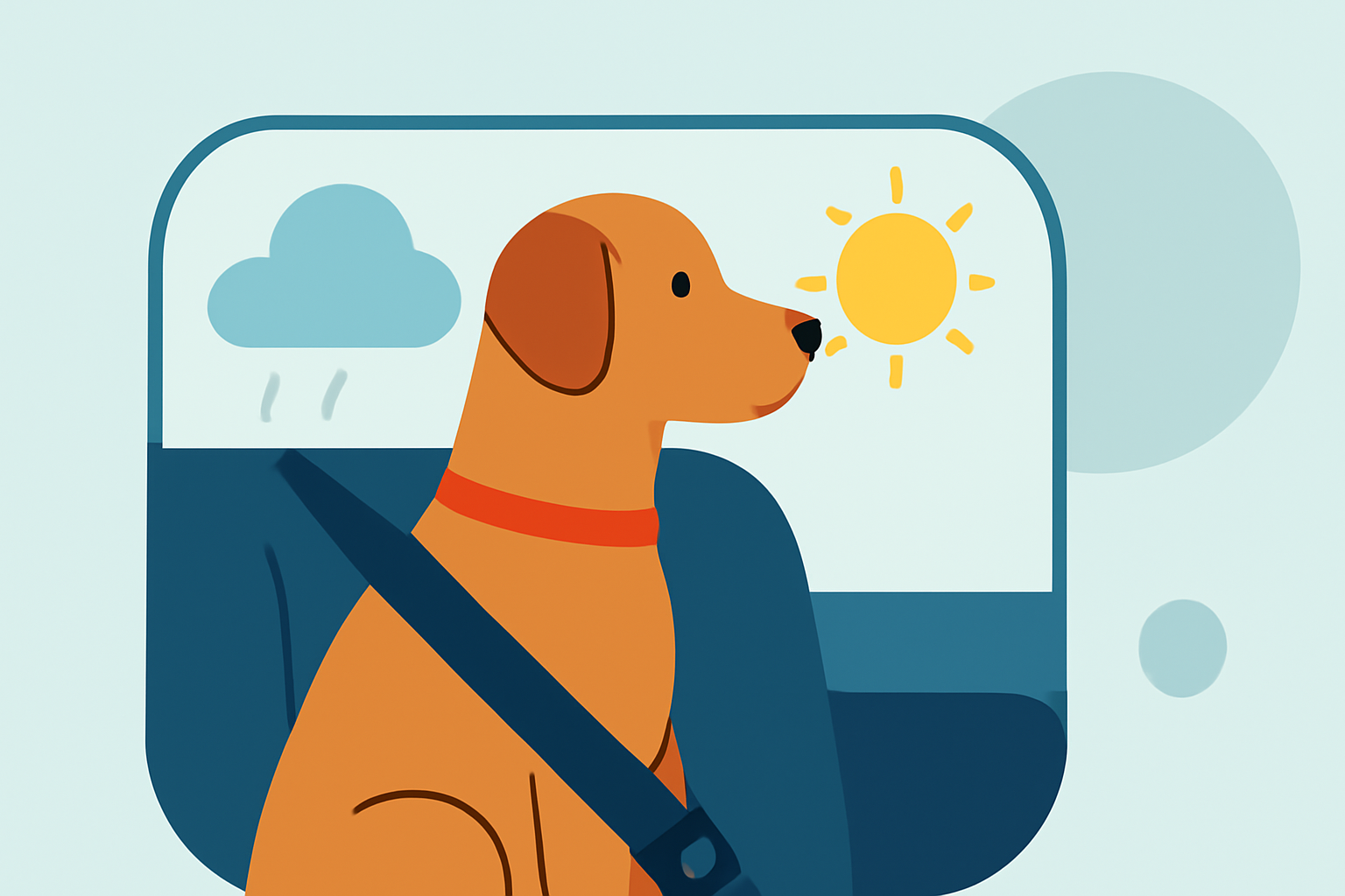 Ensuring Your Dog's Safety During Car Rides in Various Weather Conditions