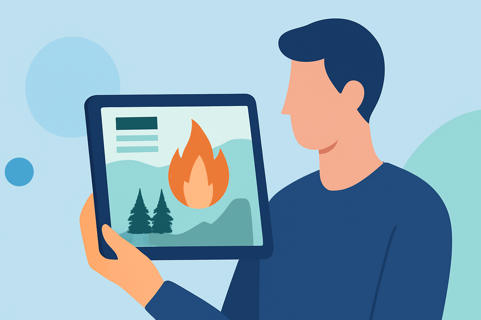 Wildfire Outlooks Guide on a Tablet: Stay Informed Anywhere