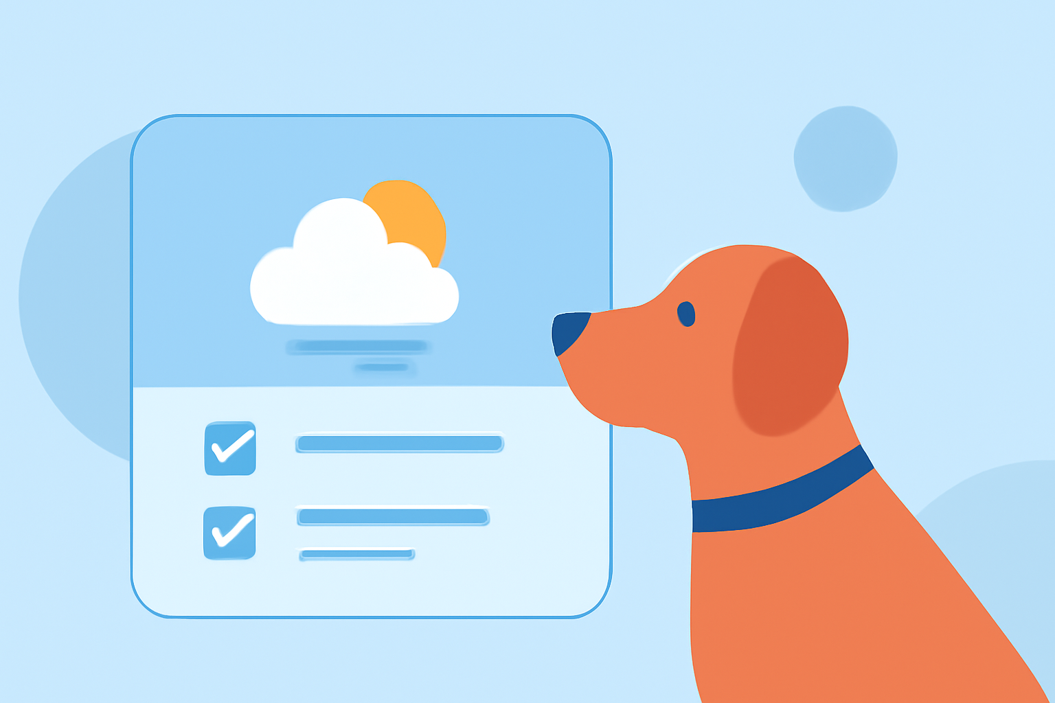 Weather Widget Data Choices Checklist for Pet Owners