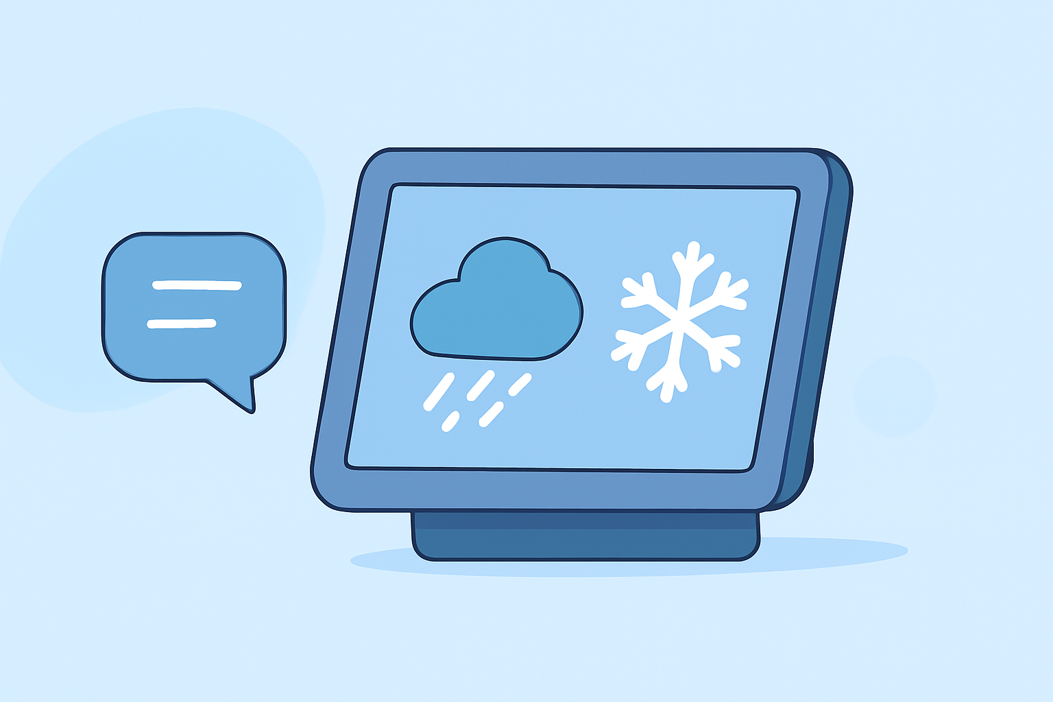 Easy Sleet Forecasts on a Smart Display