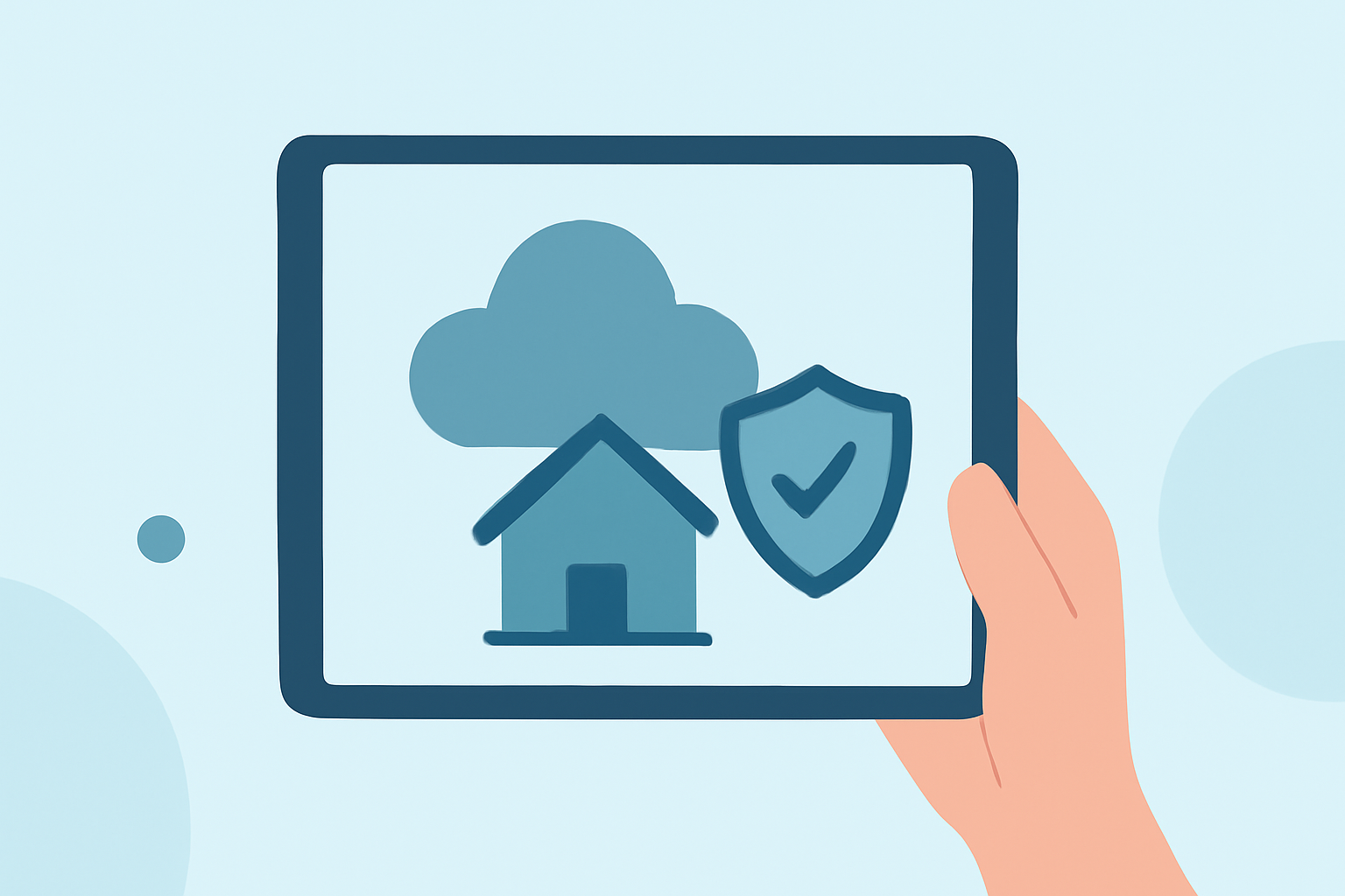 After-Storm Safety Basics on a Tablet