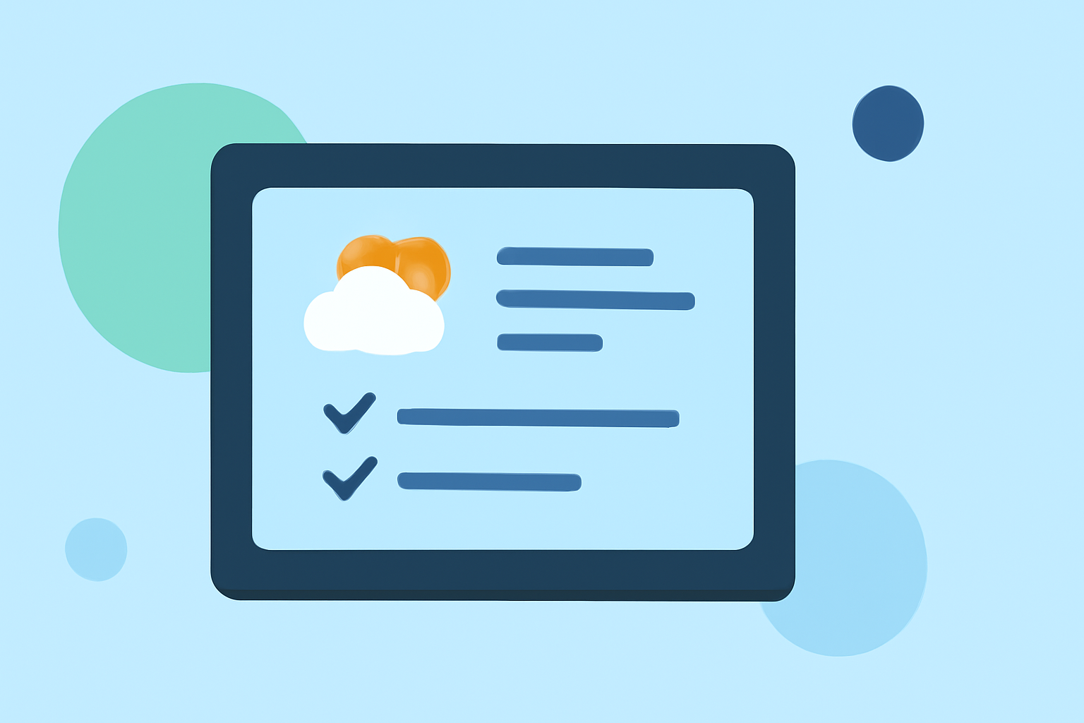 Pro Weather-Aware To-Do Lists on a Smart Display