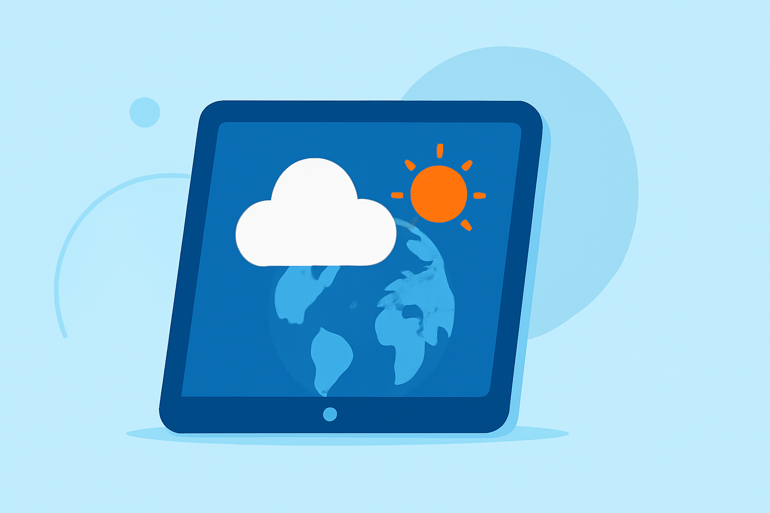 Easy Weather Access for International Travel on Your Tablet
