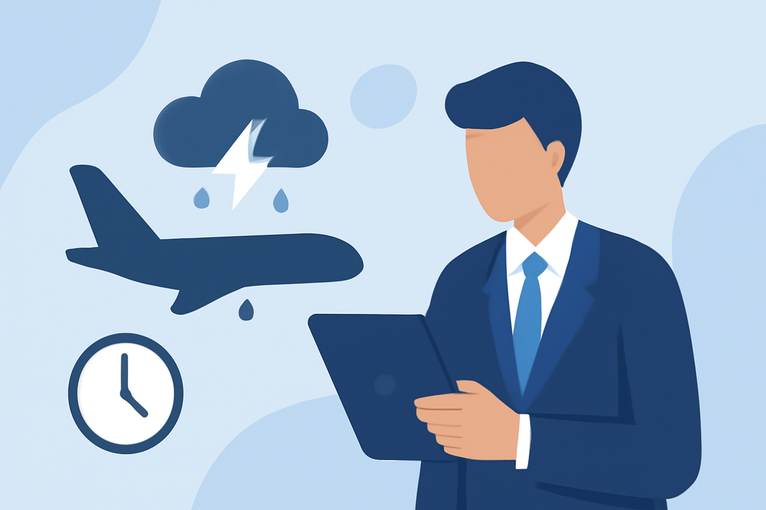 Tips for Managing Flight Delays from Thunderstorms During Business Trips