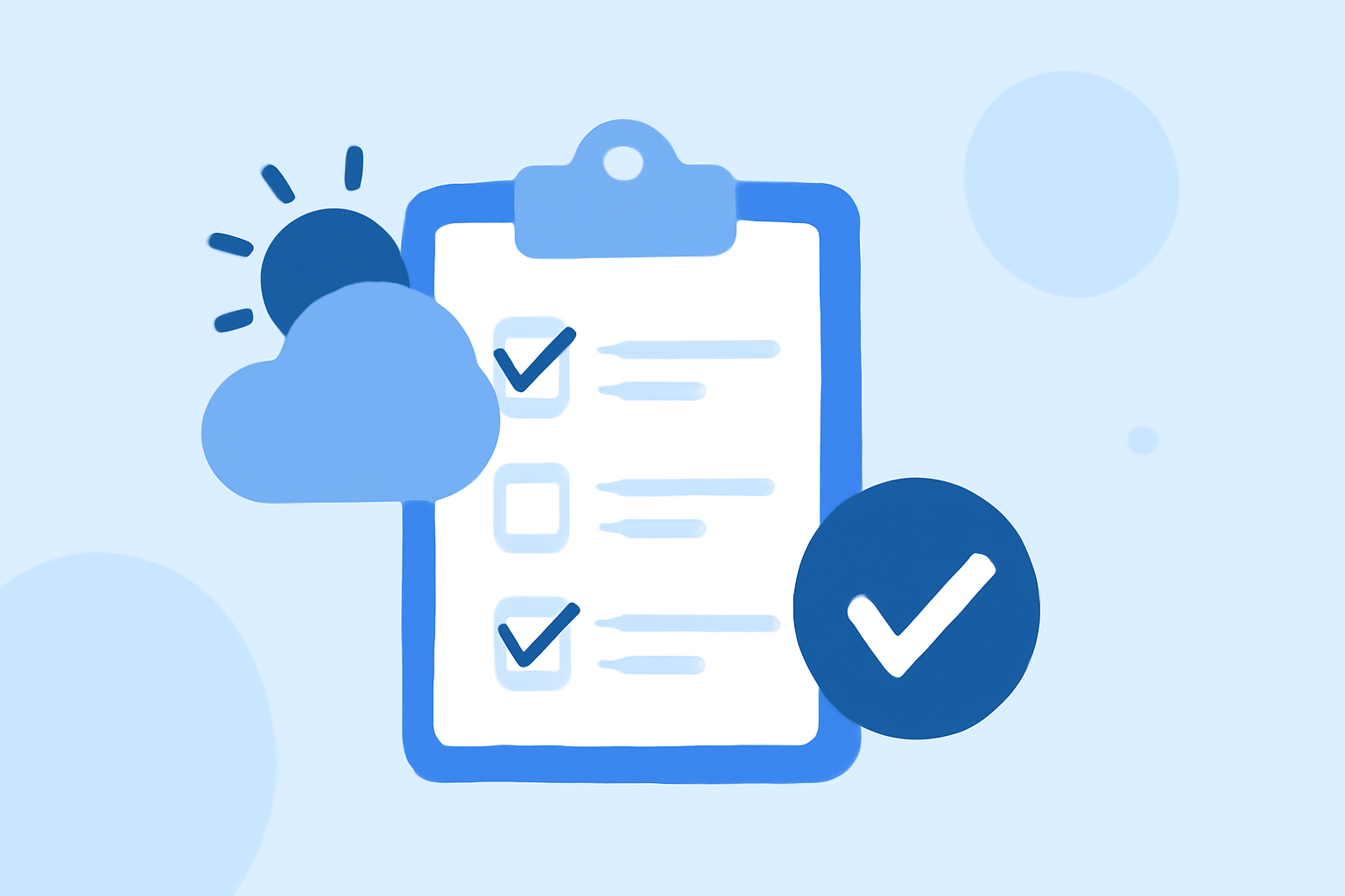 Weather and Same-Day Connections Checklist at a Glance