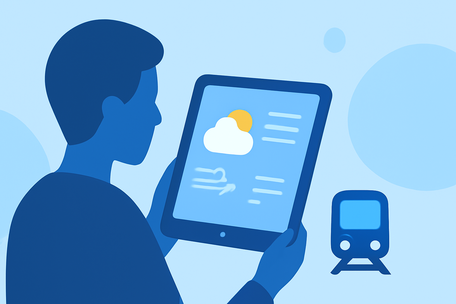 Optimizing Train Travel with Clime's Weather App on Your Tablet
