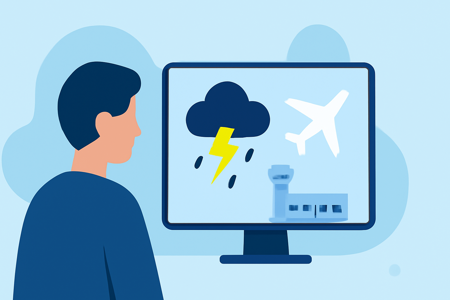 Staying Informed About Thunderstorms Near Airports While Traveling