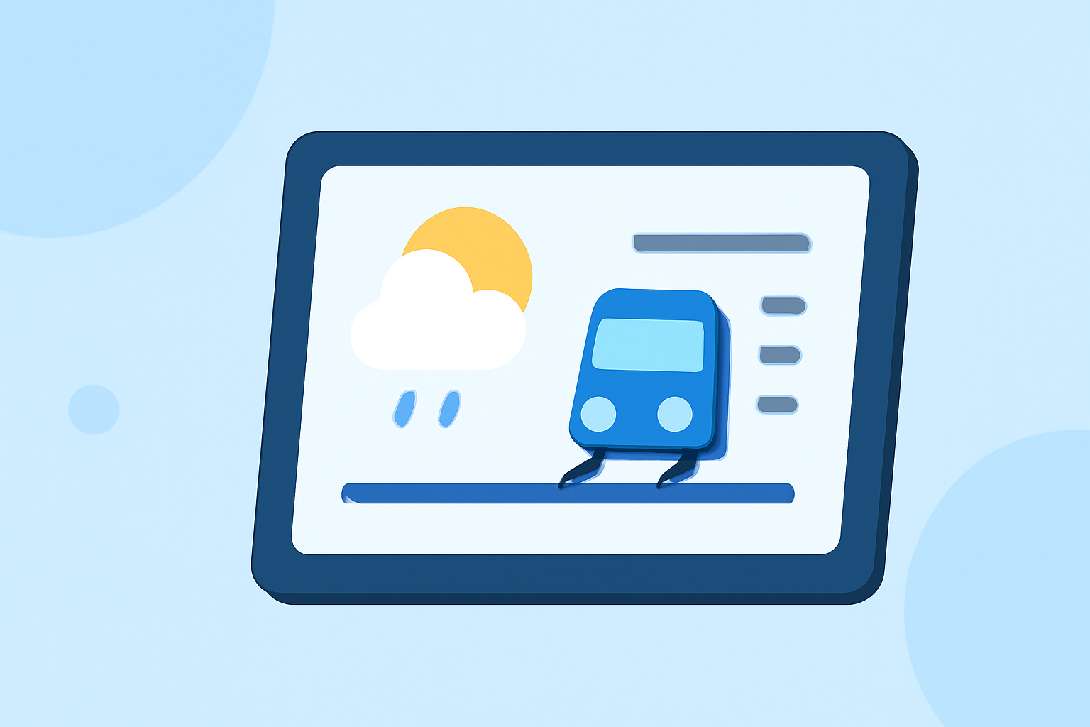 An Introduction to Weather for Trains on a Tablet