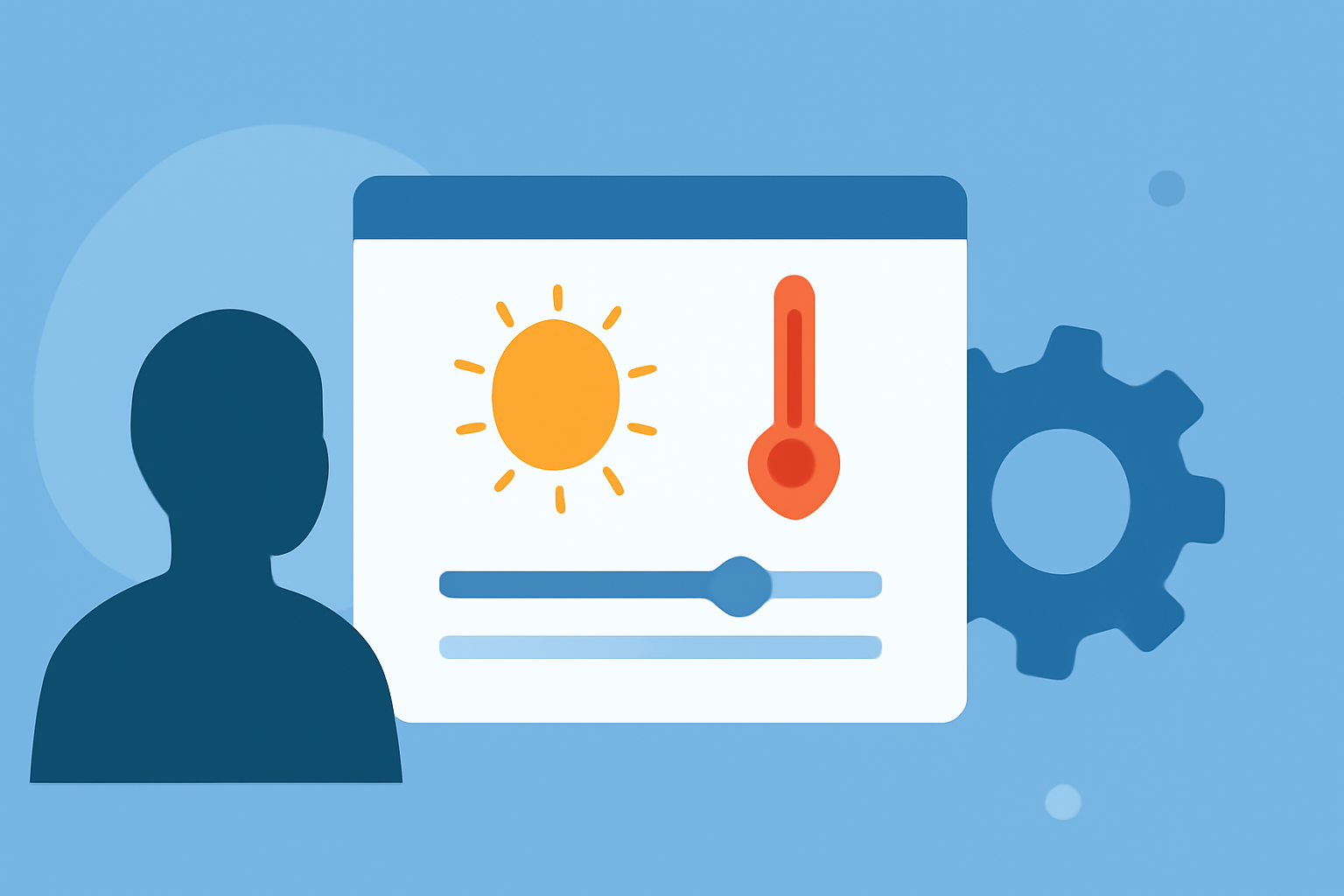 Quick Weather Widget Customization During Heat Waves
