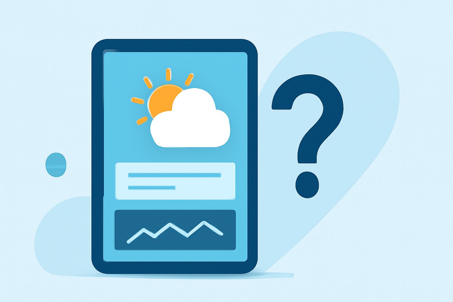 Common Weather Forecasting Basics Questions on a Tablet