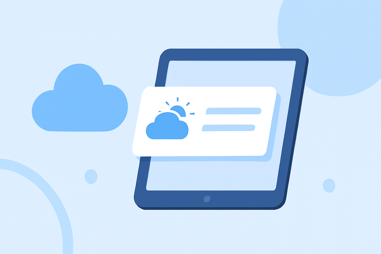 Weather Notification Banners Explained on iPad