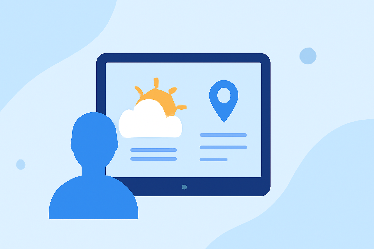 An Introduction to Travel Weather Planning on a Tablet