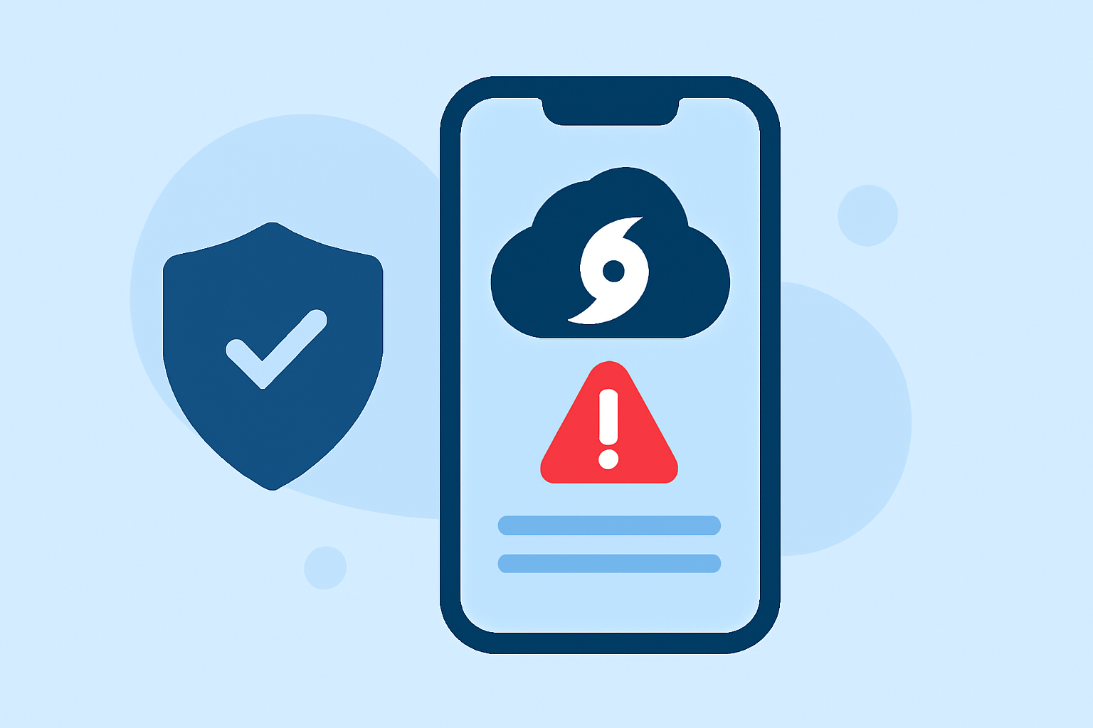 Tropical Storm Safety Workflow on iPhone