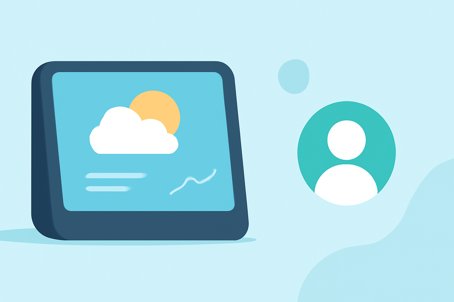 Weather for Resorts Guide on a Smart Display