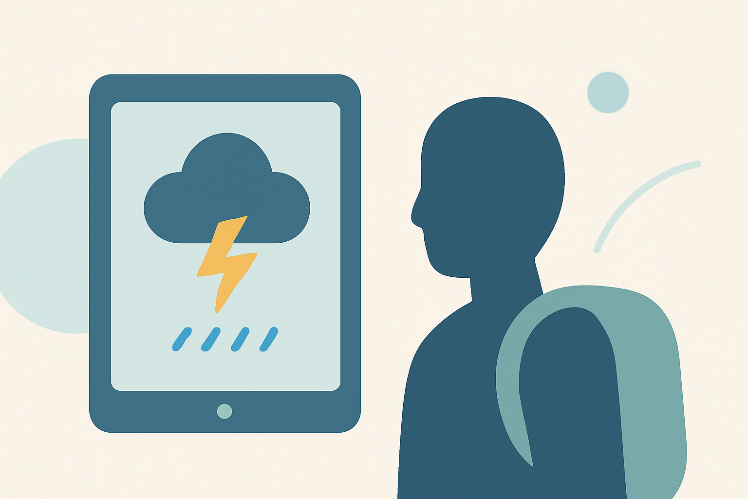 Thunderstorms and Travel Delays Explained on iPad