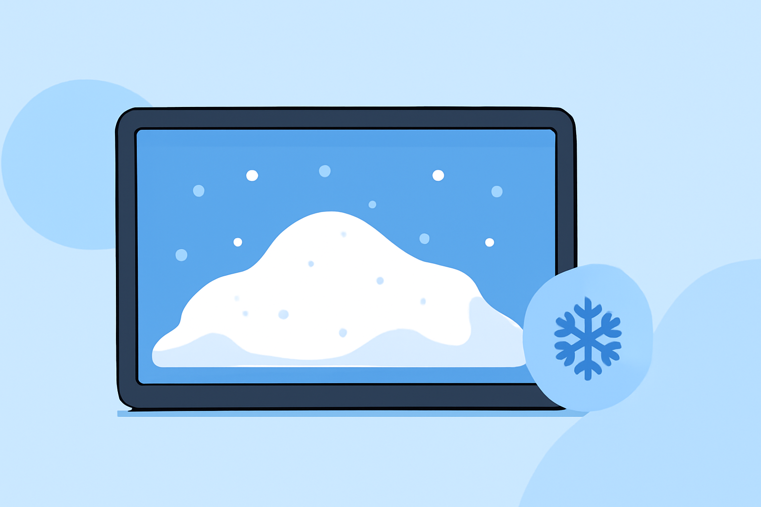 Understanding Snow Accumulation on Smart Displays
