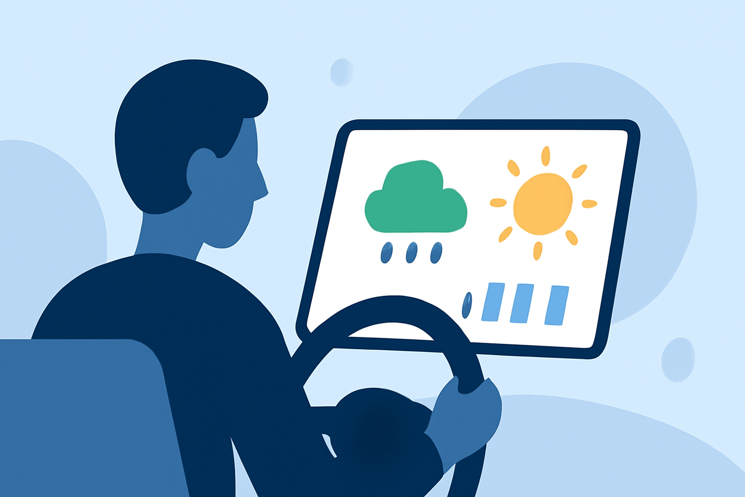 Next-Day Weather Planning Workflow in the Car