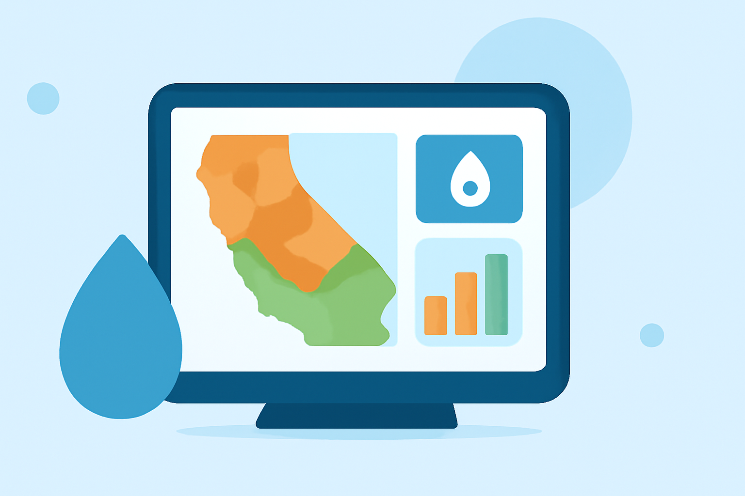 Drought Outlooks Tricks on a Smart Display