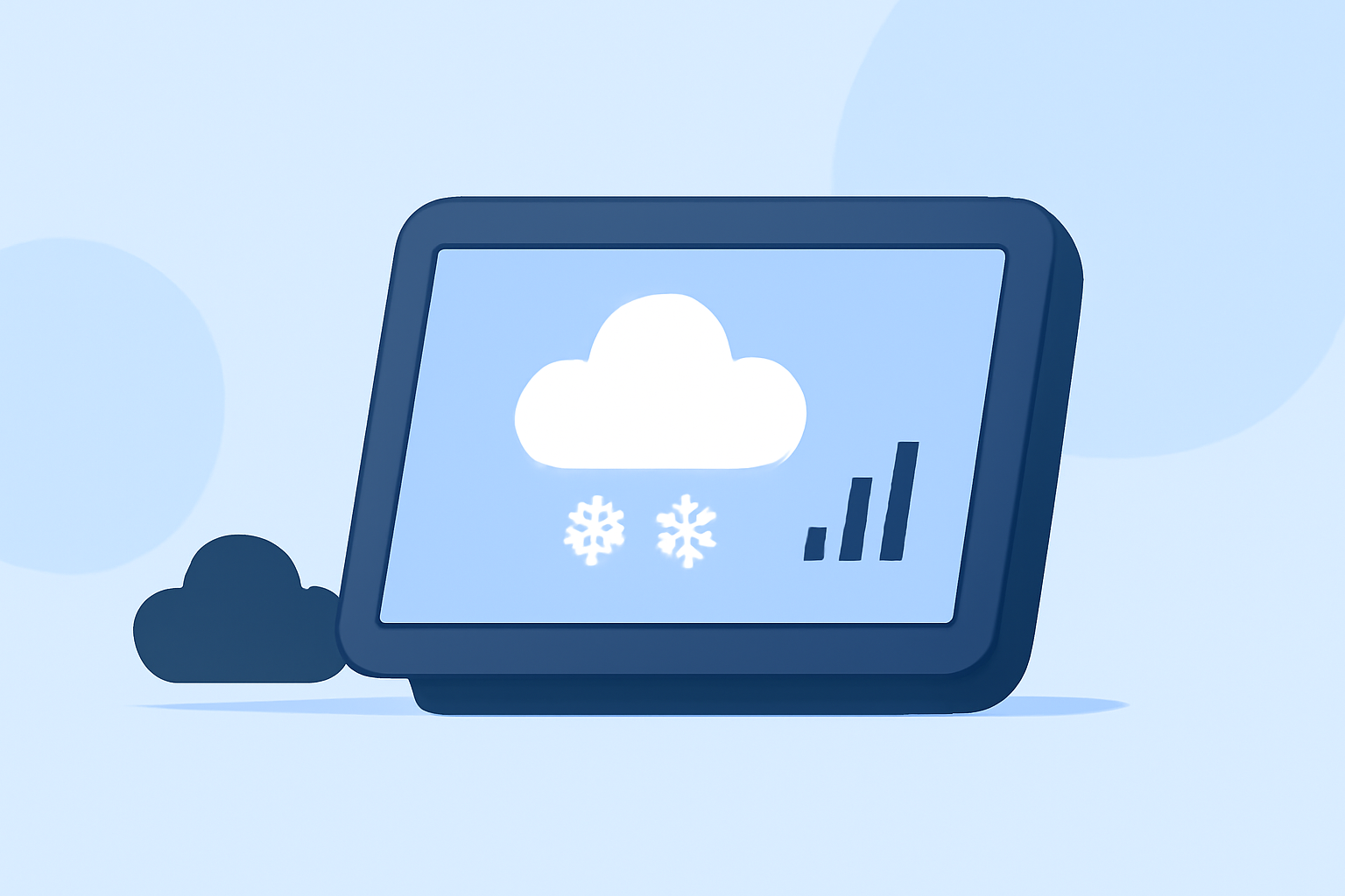 Easy Snow Forecasts on a Smart Display