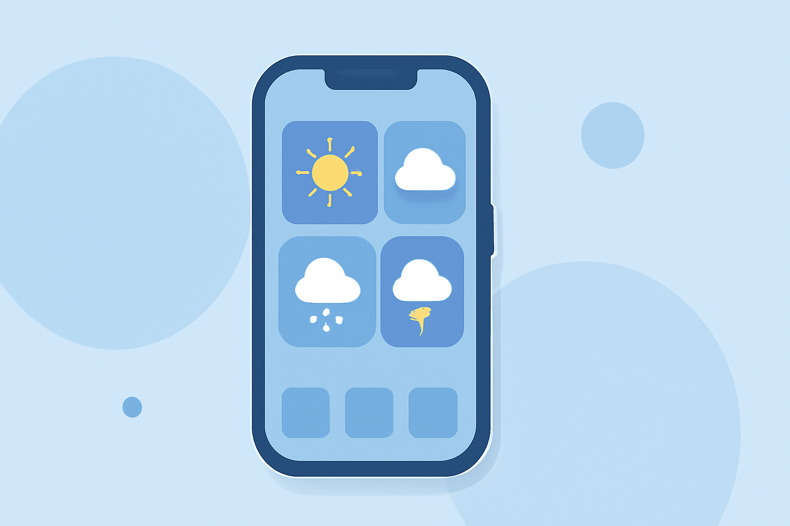 Enhance Your iPhone Home Screen with Clime's Weather Widgets