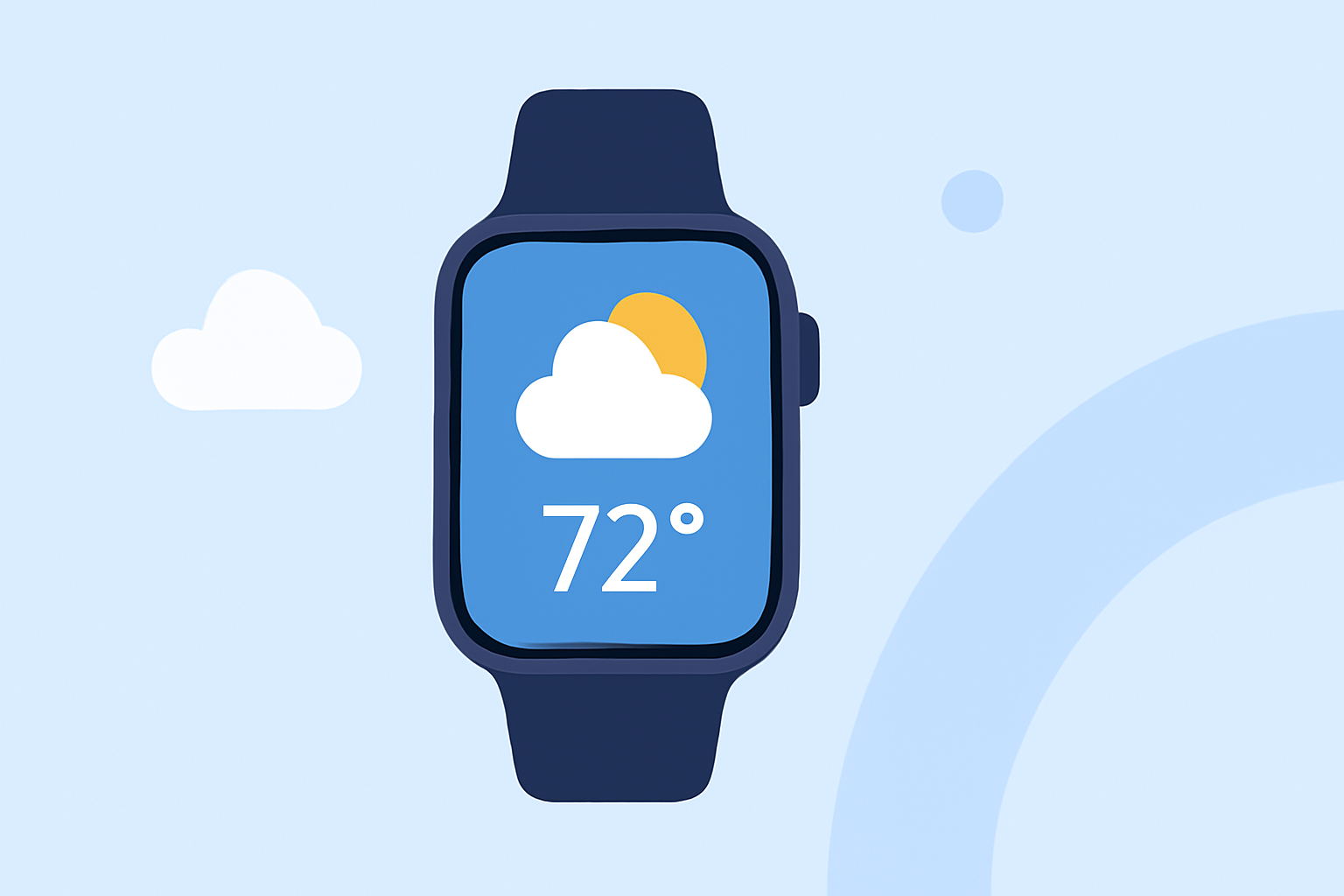 Weather App Home Screen Guide on Apple Watch