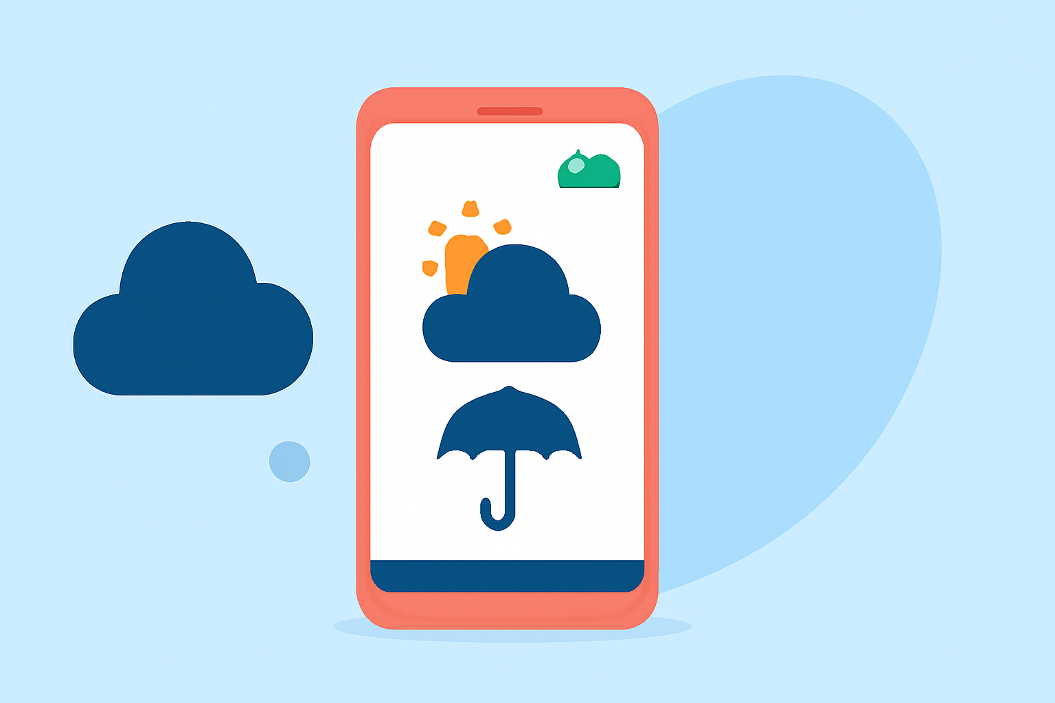 What is the Weather for School Drop-Off on Android?
