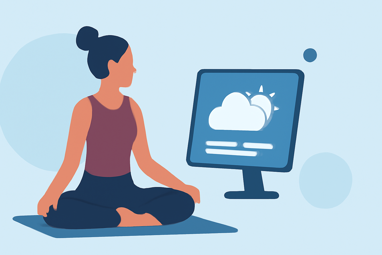 Easy Weather Planning for Outdoor Yoga with Smart Displays