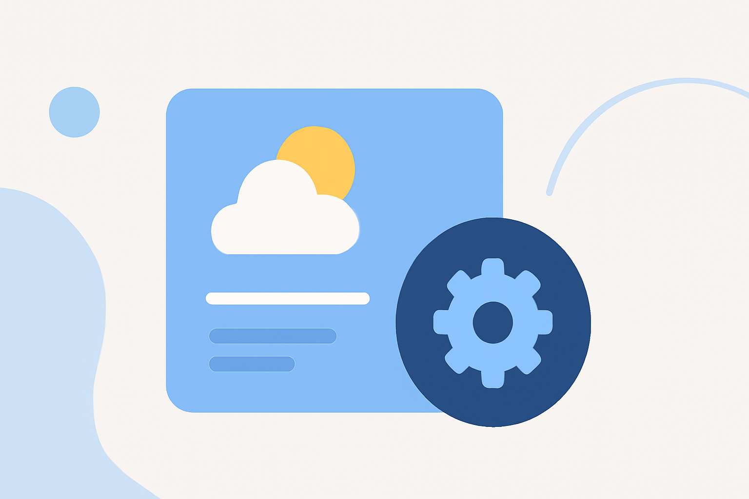 Weather Widget Data Choices: Step by Step