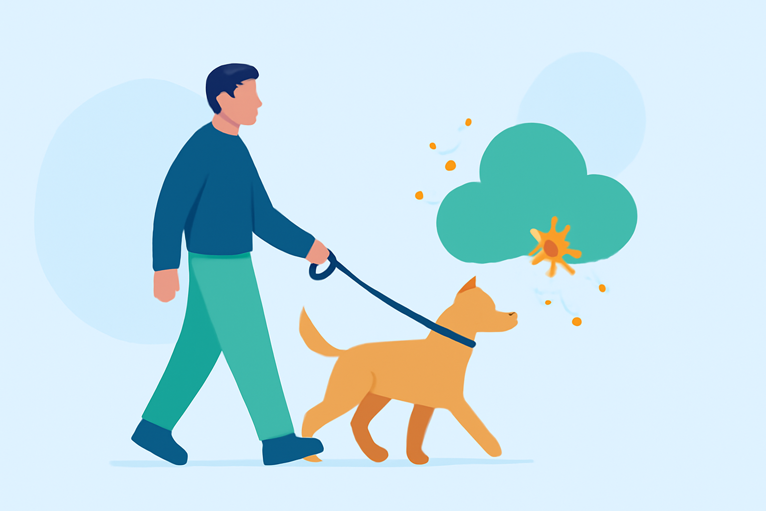 Weather Considerations for Dog Walking During Pollen Season