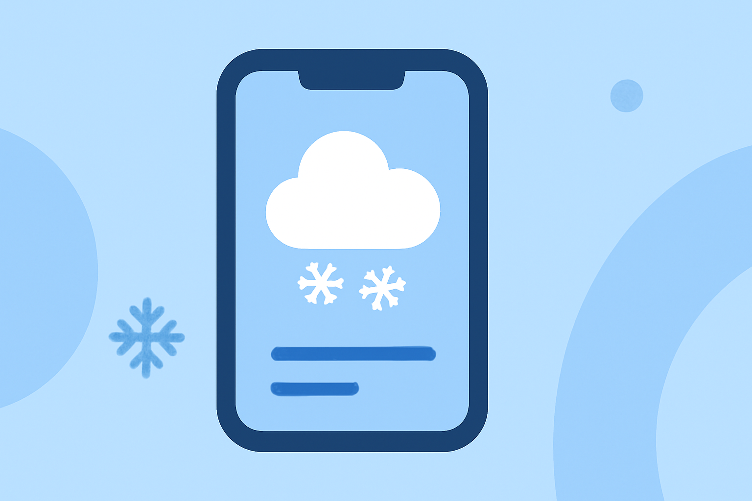 Using Weather Home Screen Widgets During Winter Storms