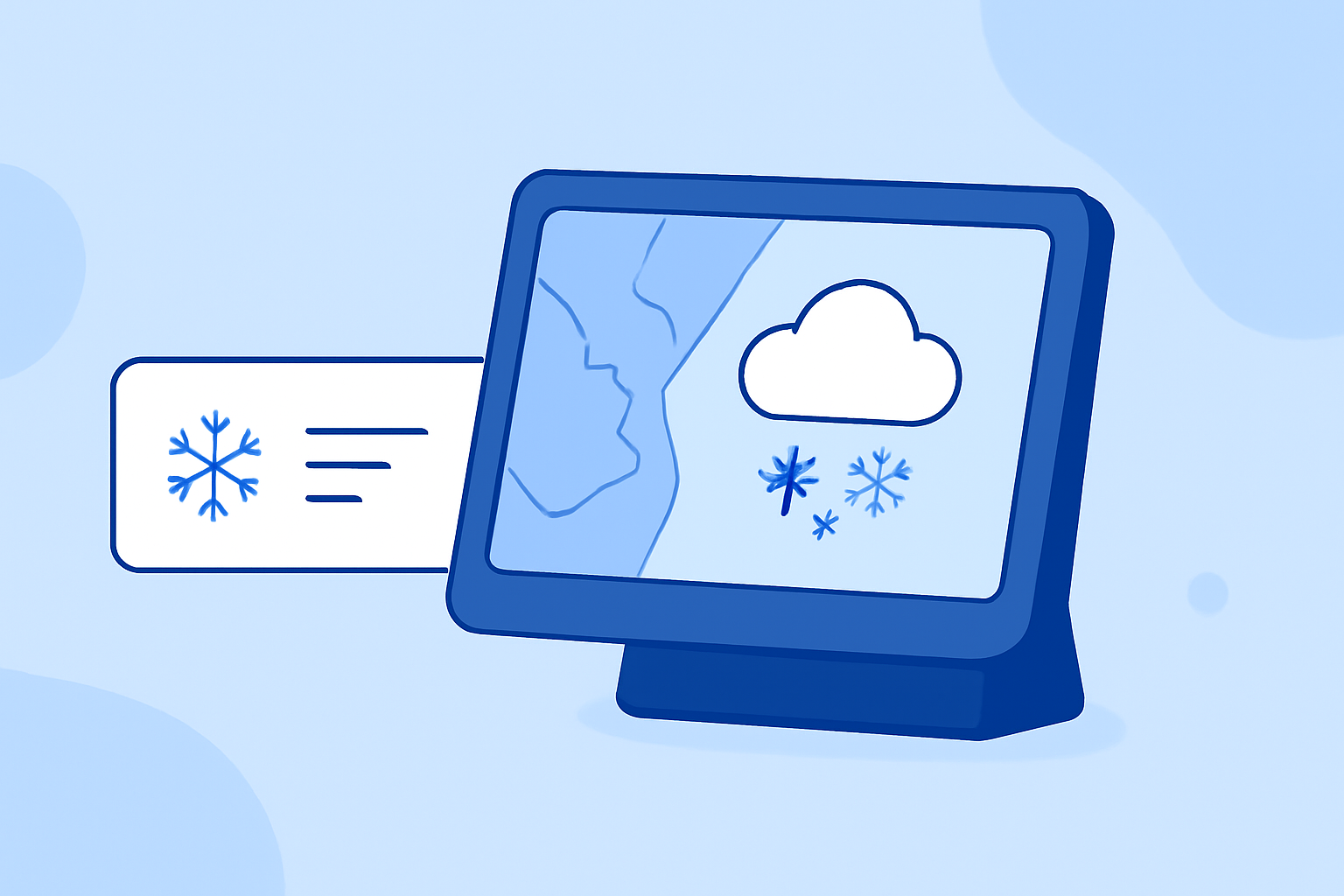 Enhancing Your Smart Display with Snow Rate Maps
