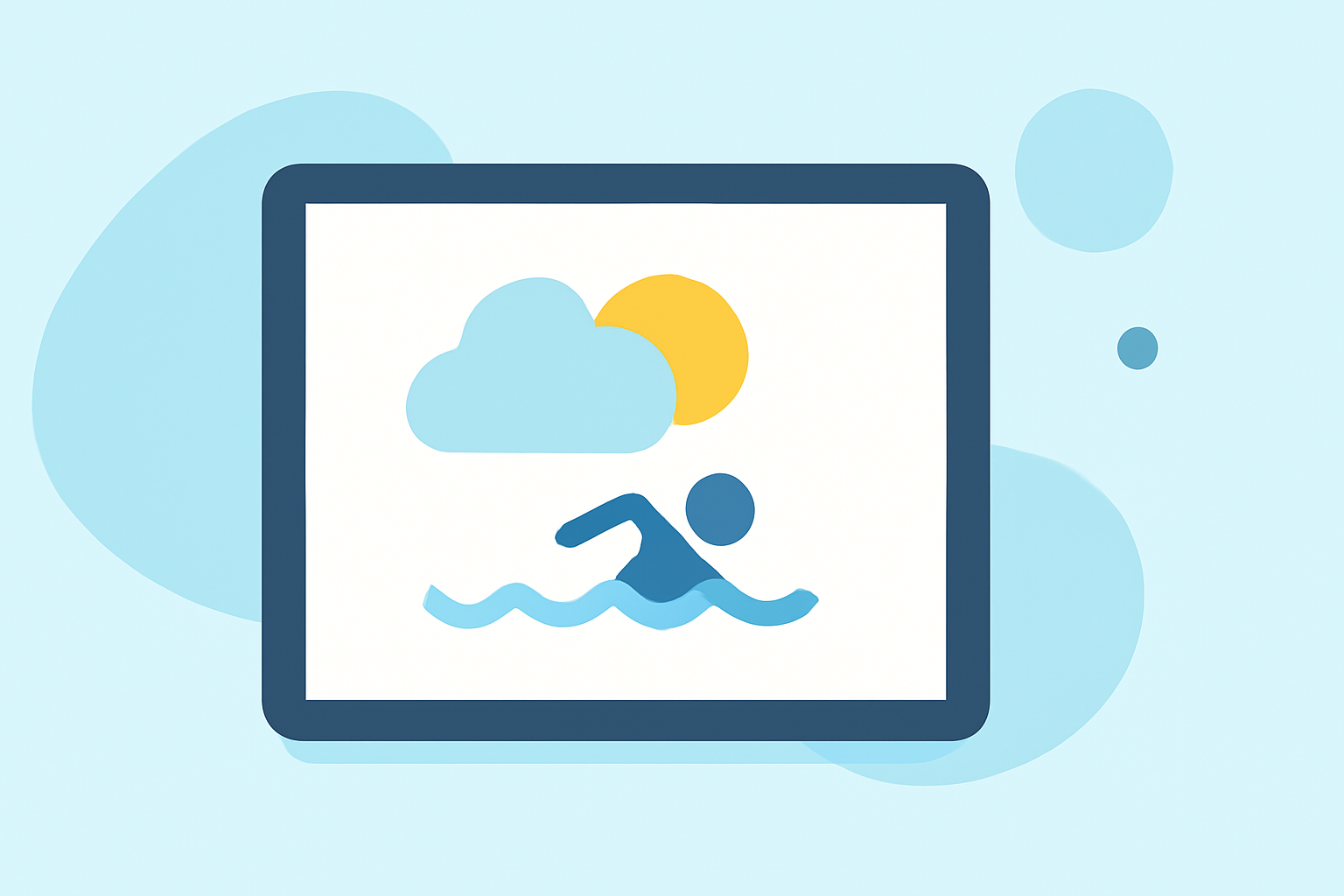 Getting Started with Weather for Swimming on iPad